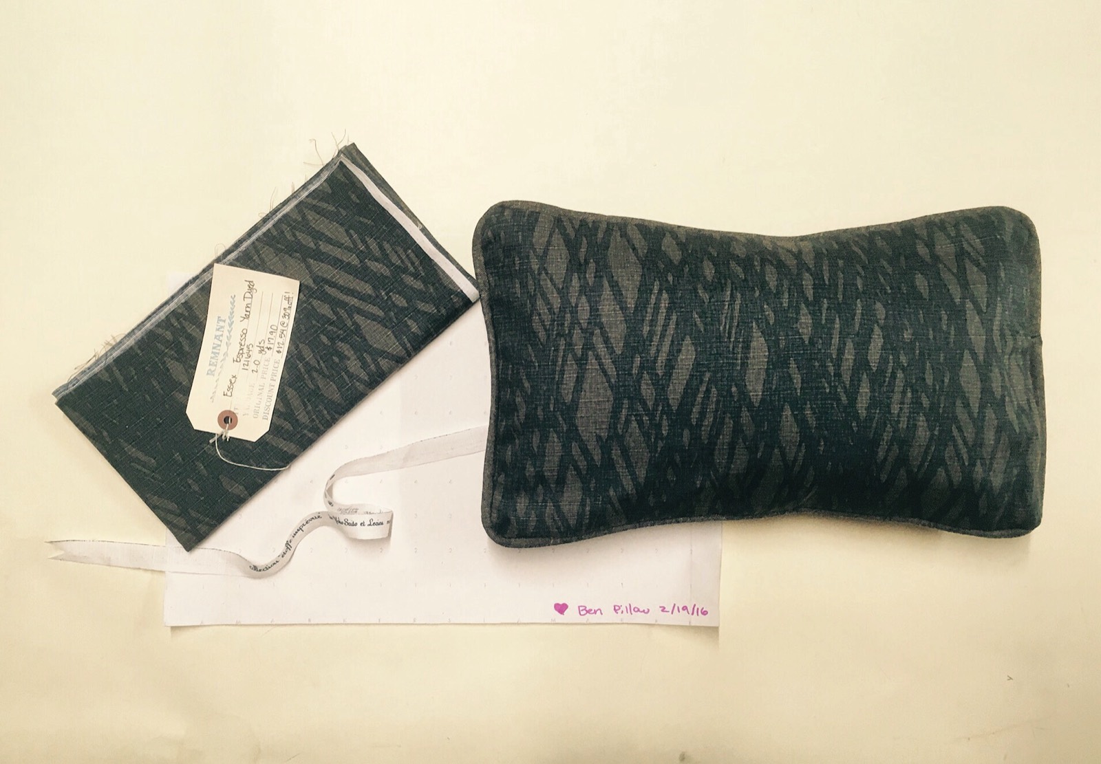 Pillows made in a sewing lesson
