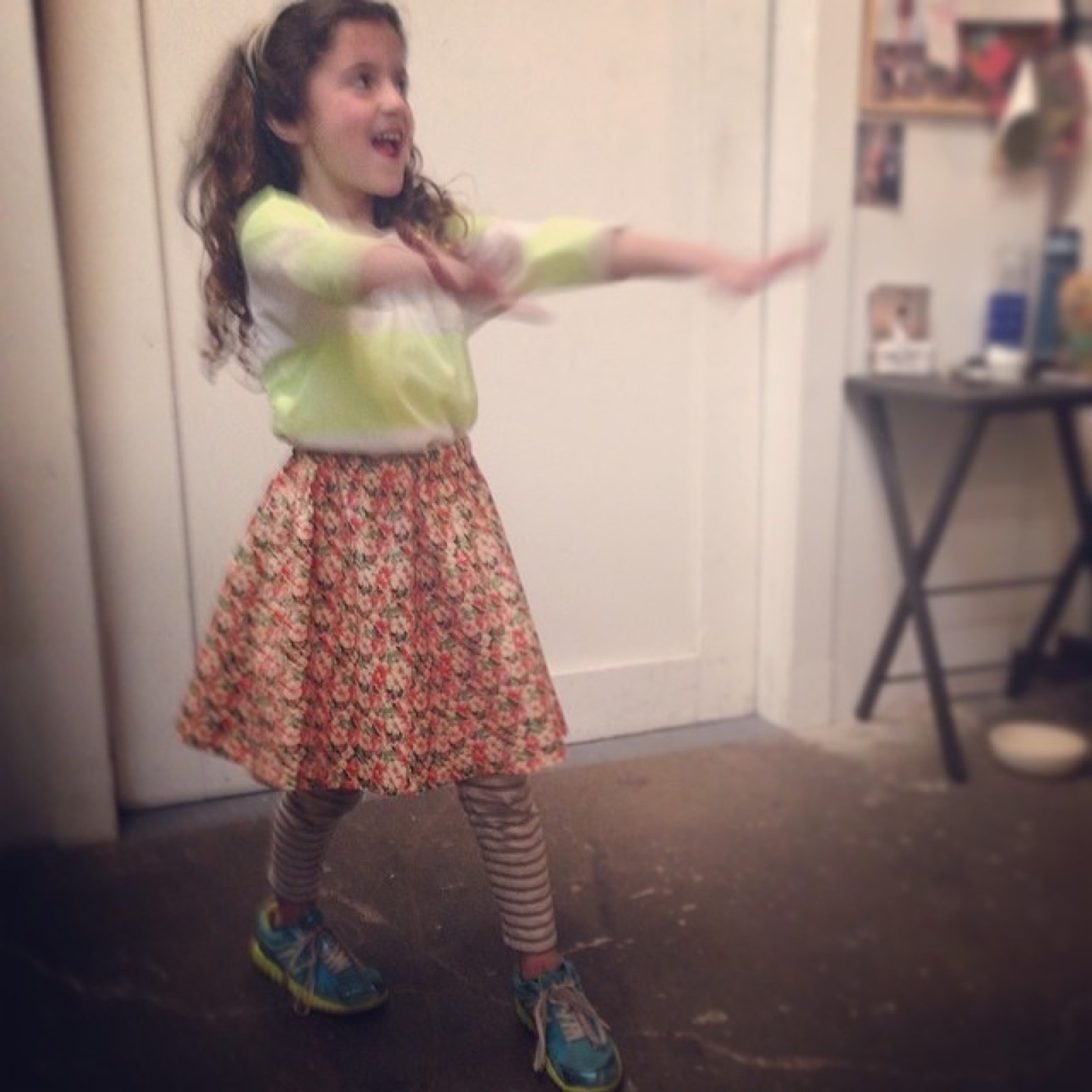 Skirts made in a sewing lesson
