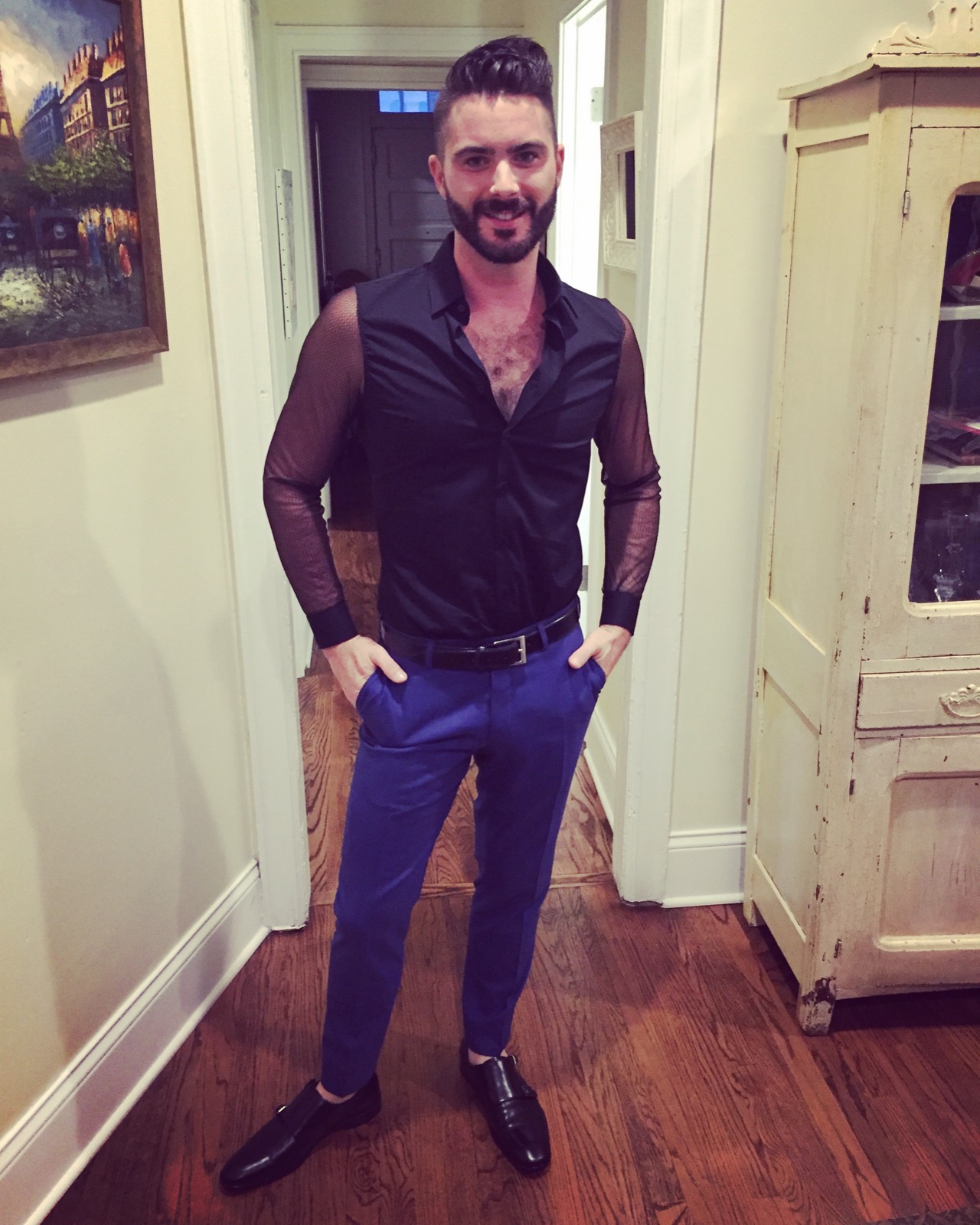Benjamin in custom sleeves shirt