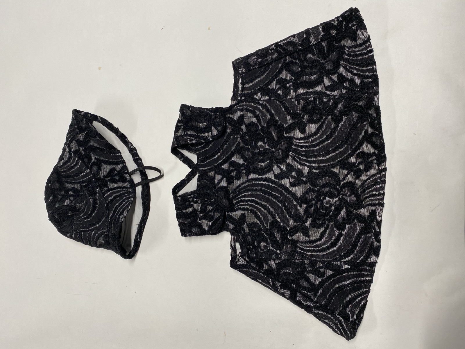 Black lace baby outfit