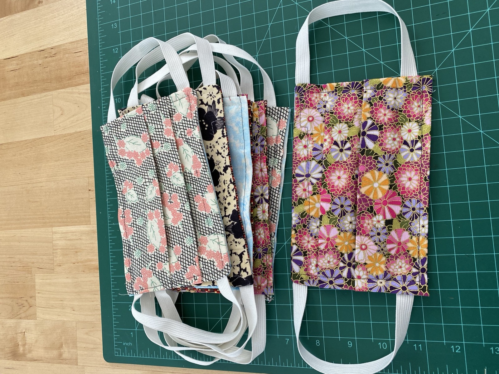 Covid masks vintage fabric