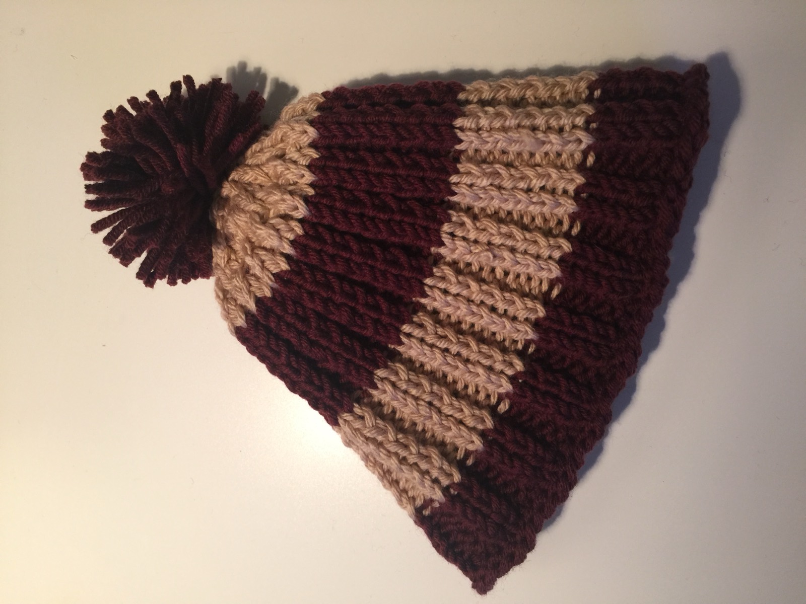 Knit hat stripes