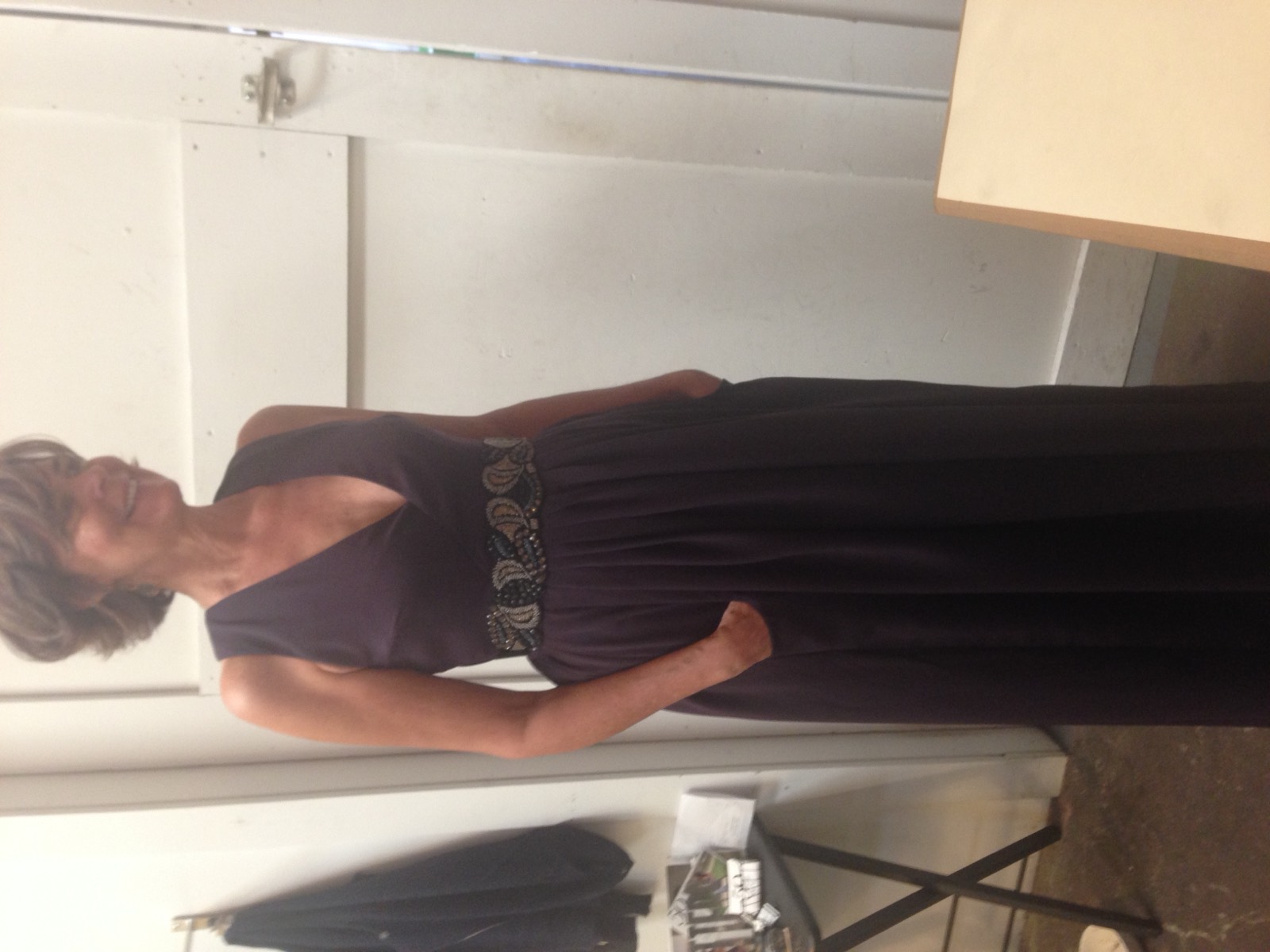 Mother of the bride custom dress for tracey