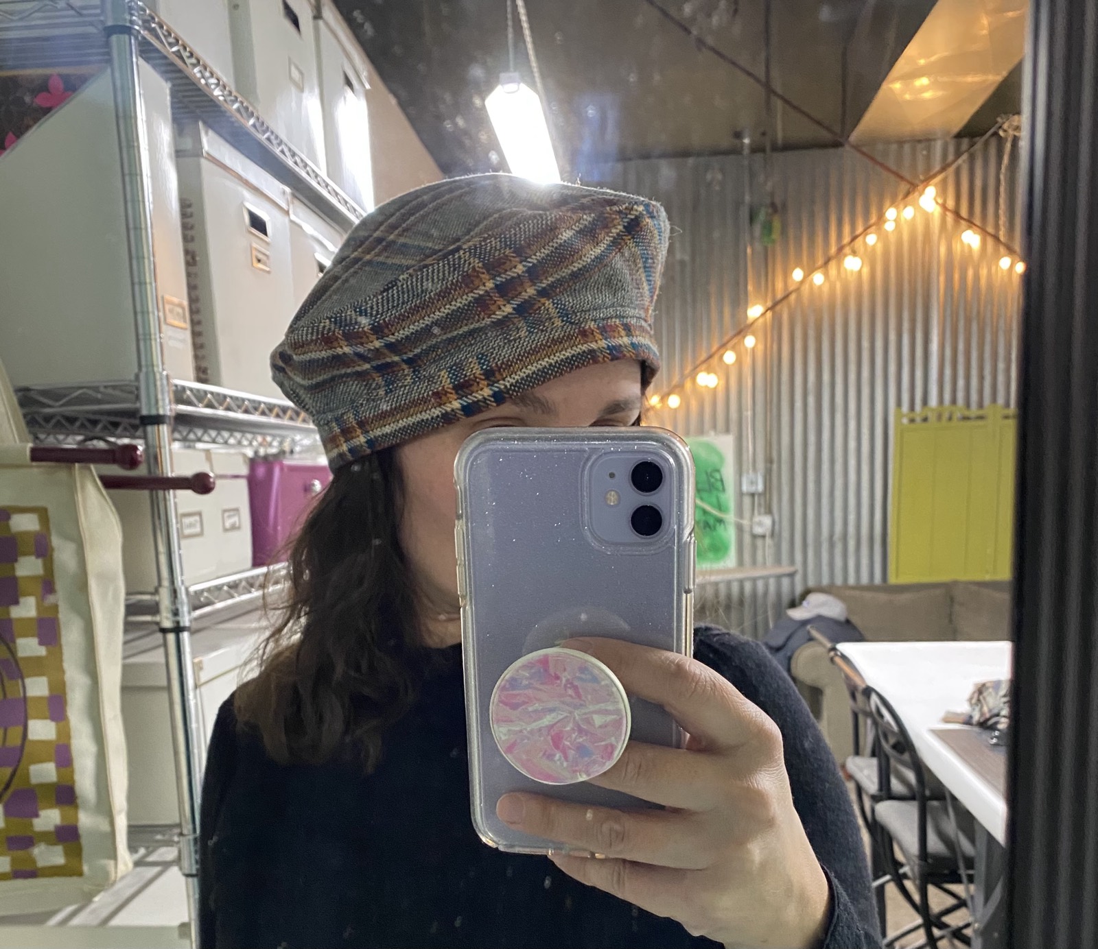 Skirt to beret upcycle
